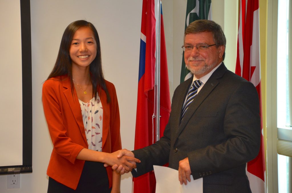 An image of student trustee Katie Yao