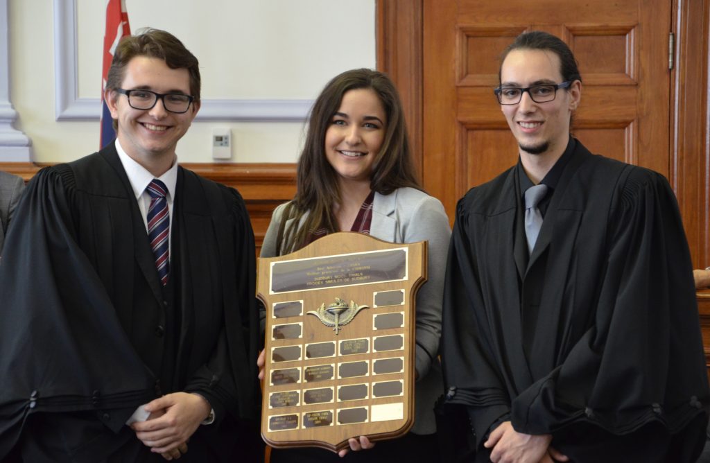 Mock Trial competition winner