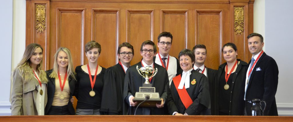 Mock trial competition gold medalists