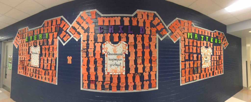 A Mural at Princess Anne for Orange Shirt Day