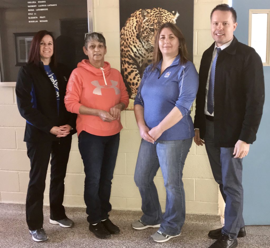 presentation for levack public school breakfast club donation