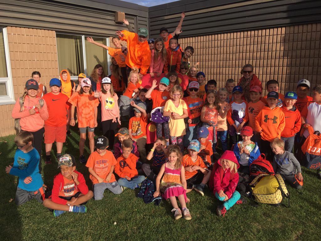 Students from Central Manitoulin were proud to wear orange last year.