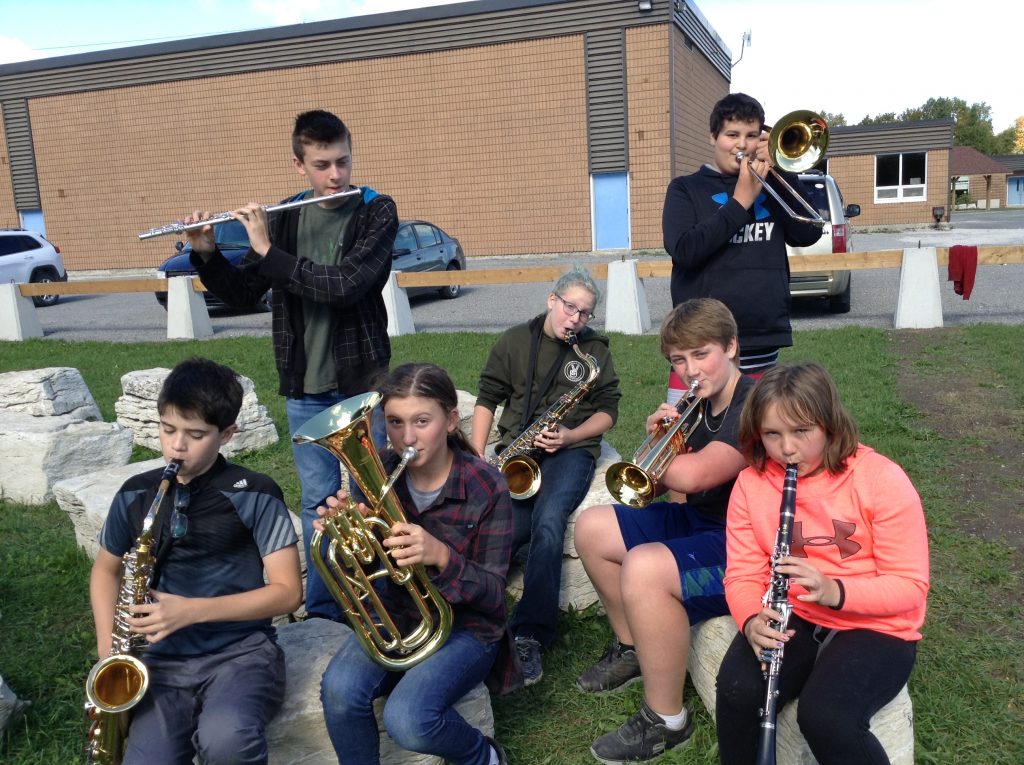 Students with instruments