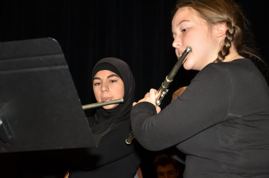 Students with instruments