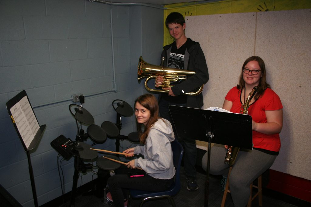 Students with instruments
