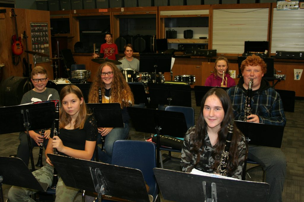 Students with instruments