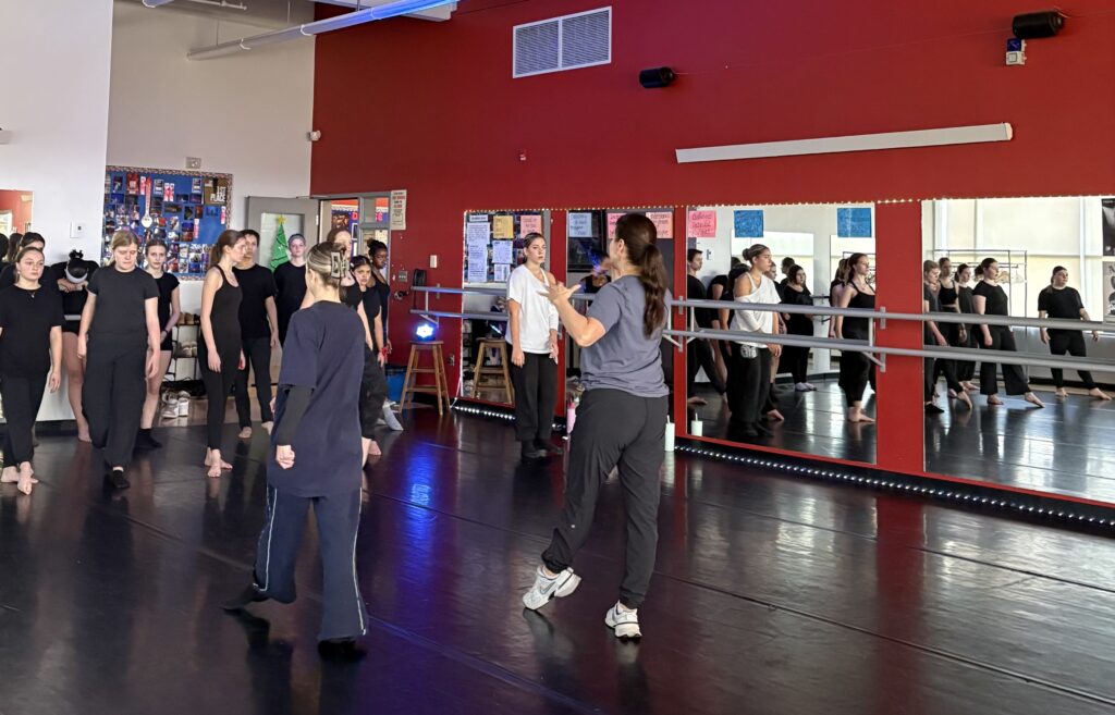 A photo of student dancers